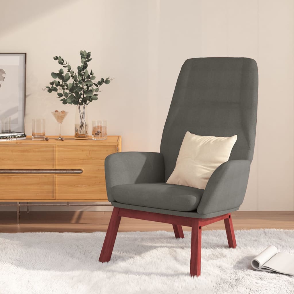 vidaXL Relaxačné kreslo bledosivé látkové