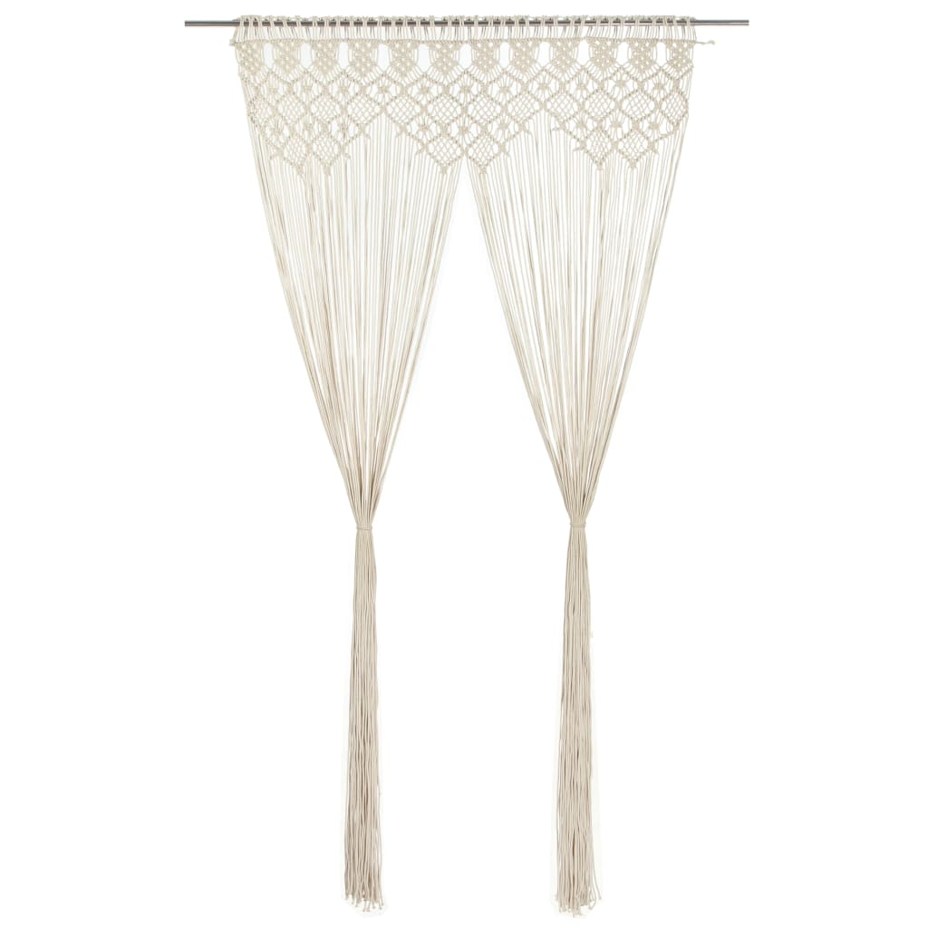 vidaXL Záclona macrame 140x240 cm bavlna