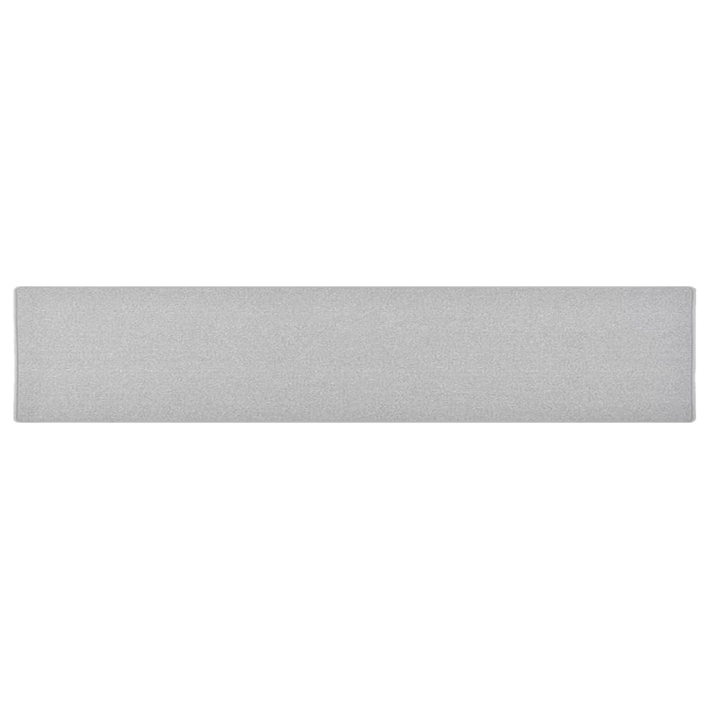 vidaXL Kobercový behúň svetlosivý 80x400 cm