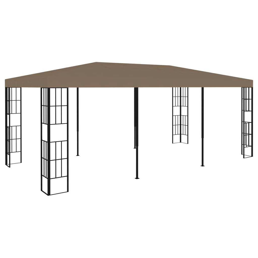 vidaXL Altánok 6x3 m, sivohnedý