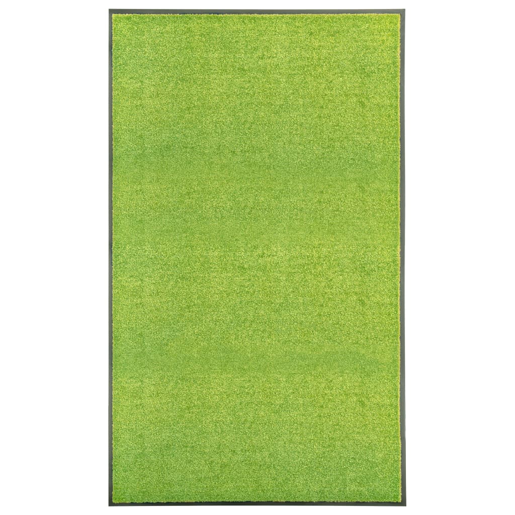 vidaXL Rohožka, prateľná, zelená 90x150 cm
