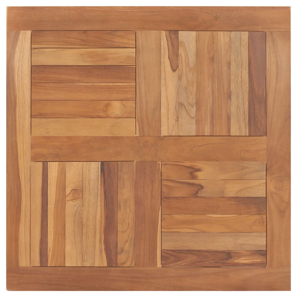 vidaXL Stolová doska, tíkový masív, štvorcová 80x80x2,5 cm