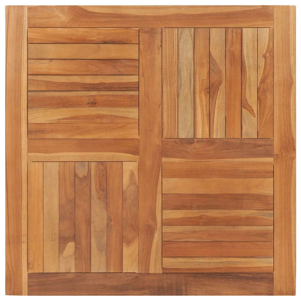 vidaXL Stolová doska, tíkový masív, štvorcová 90x90x2,5 cm