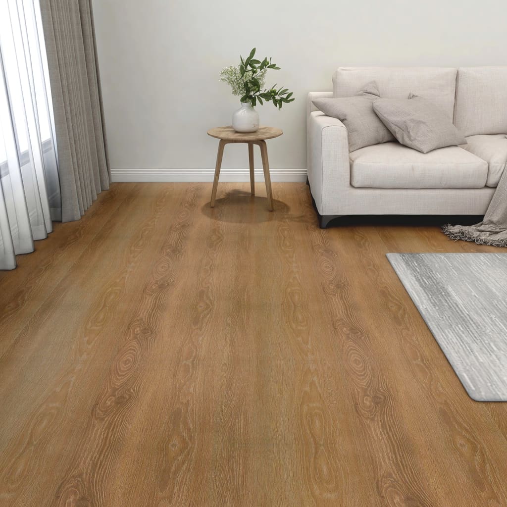 vidaXL Samolepiace podlahové dosky 55 ks, PVC 5,11 m², hnedé