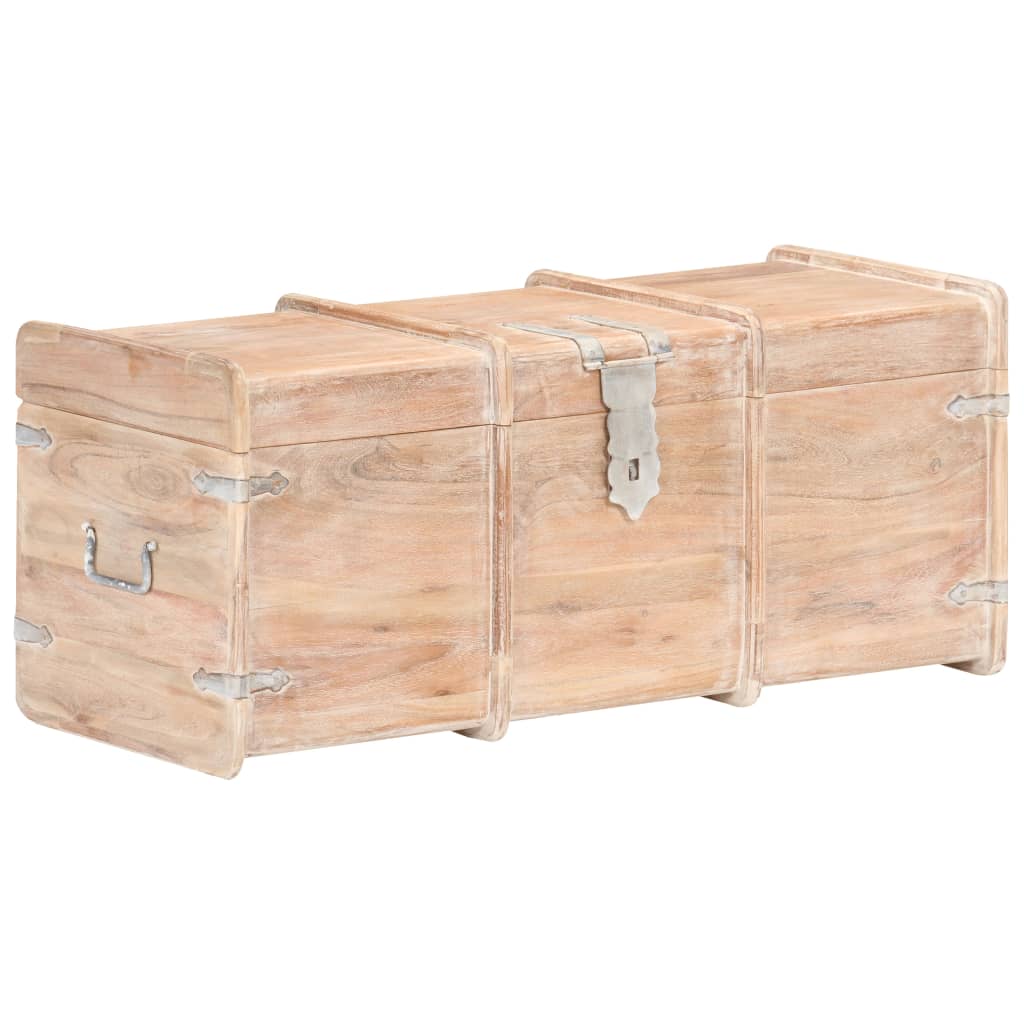vidaXL Skladovacia truhlica 90x40x40 cm, akáciový masív