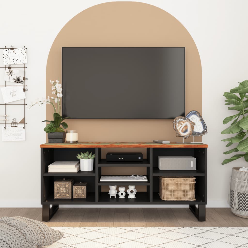 vidaXL TV skrinka 100x33x46 cm recyklovaný masív a kompozitné drevo
