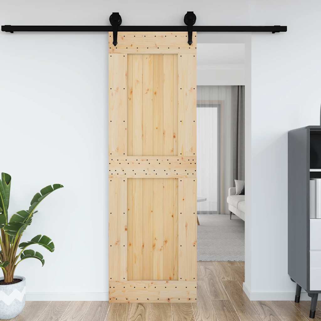 vidaXL Dvere NARVIK 70x210 cm, borovicový masív