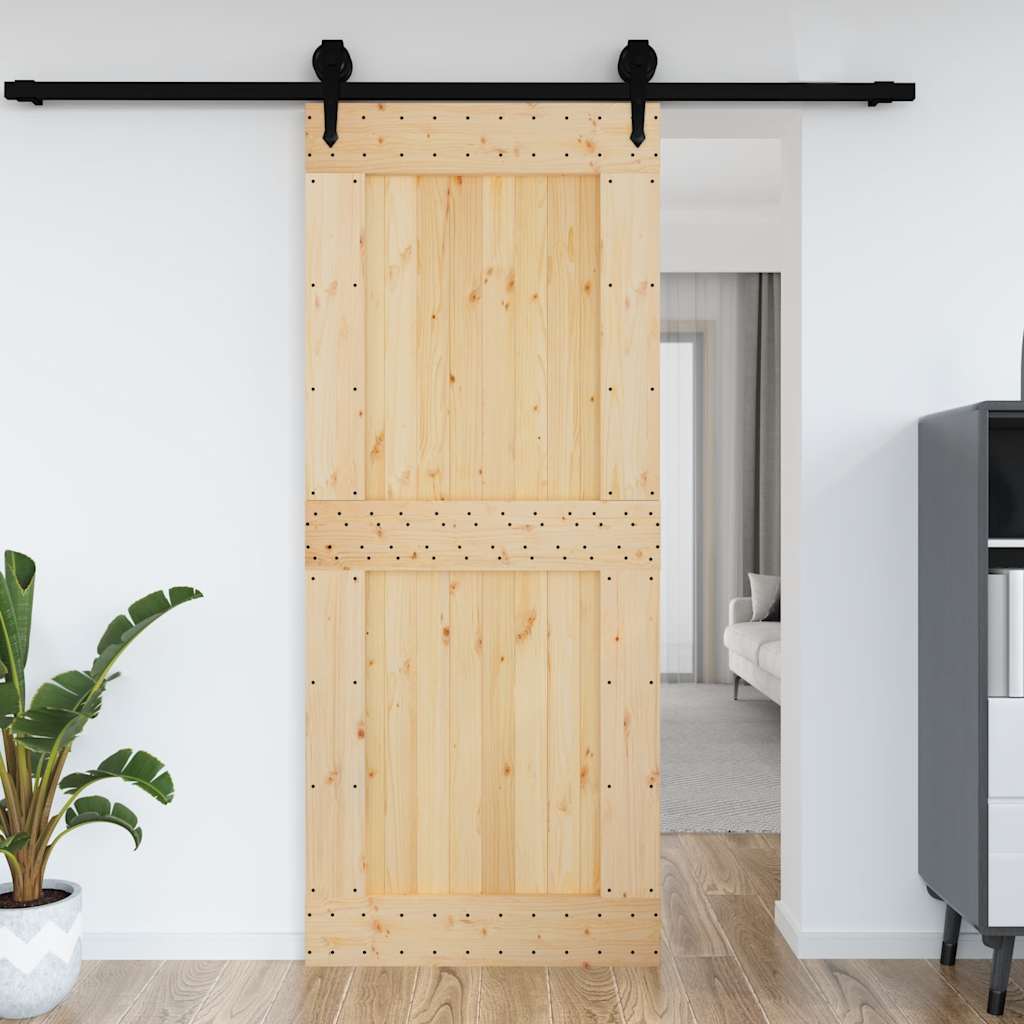 vidaXL Dvere NARVIK 95x210 cm, borovicový masív