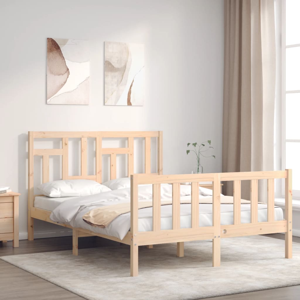 vidaXL Posteľ bez matraca 140x200 cm masívna borovica