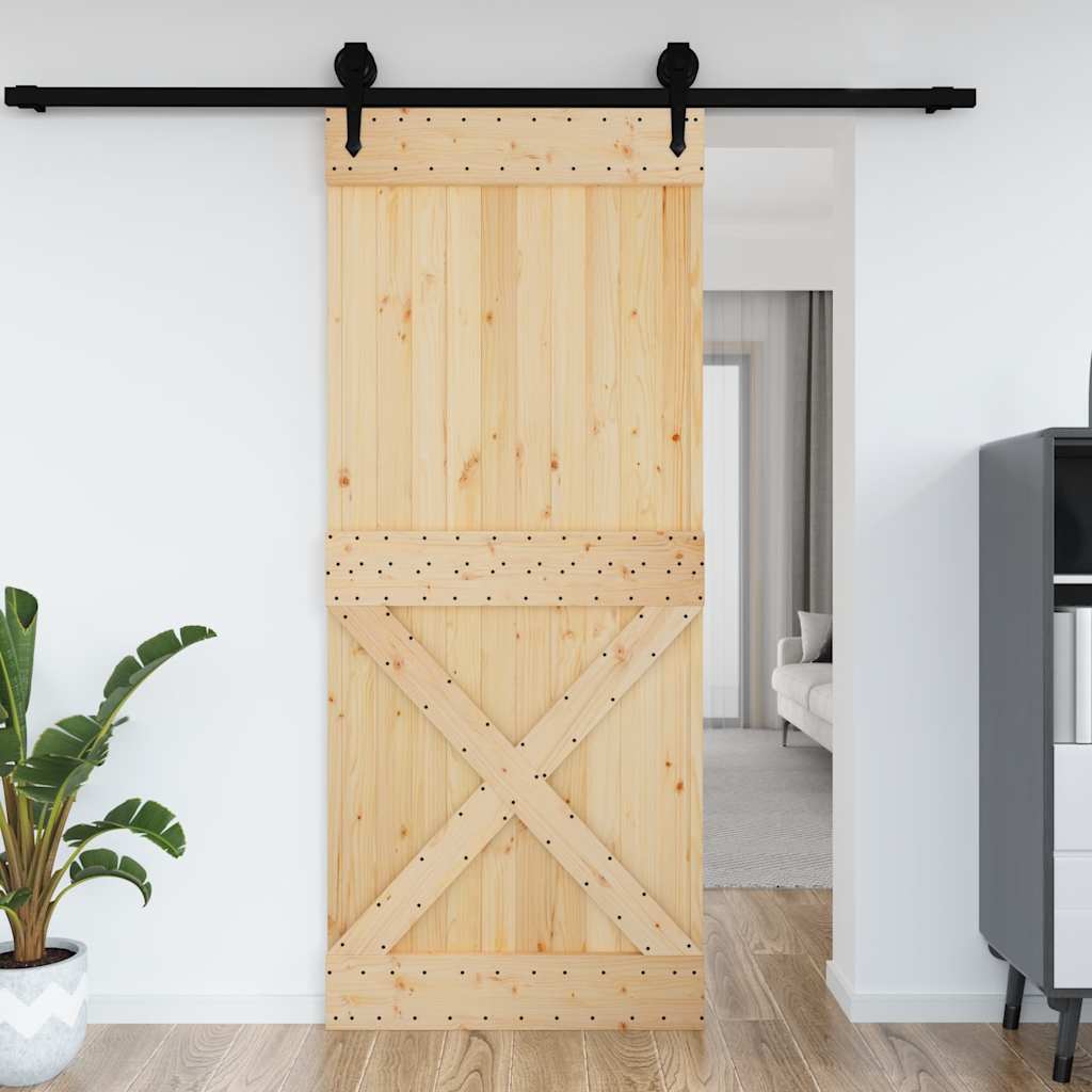vidaXL Dvere NARVIK 95x210 cm, borovicový masív