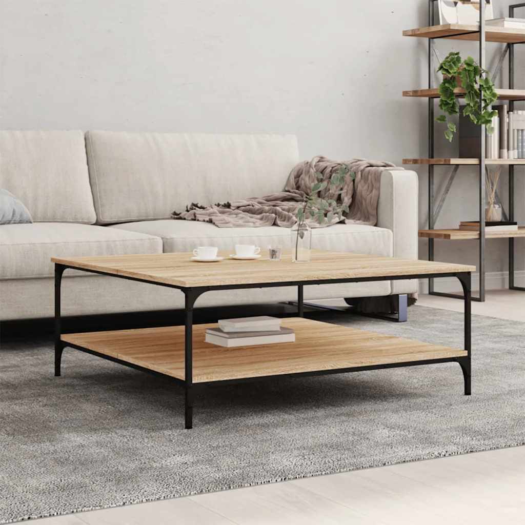 vidaXL Konferenčný stolík dub sonoma 100x100x40 cm kompozitné drevo