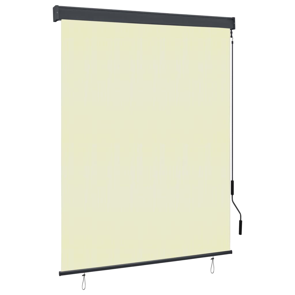 vidaXL Vonkajšia zatemňovacia roleta 140x250 cm krémová