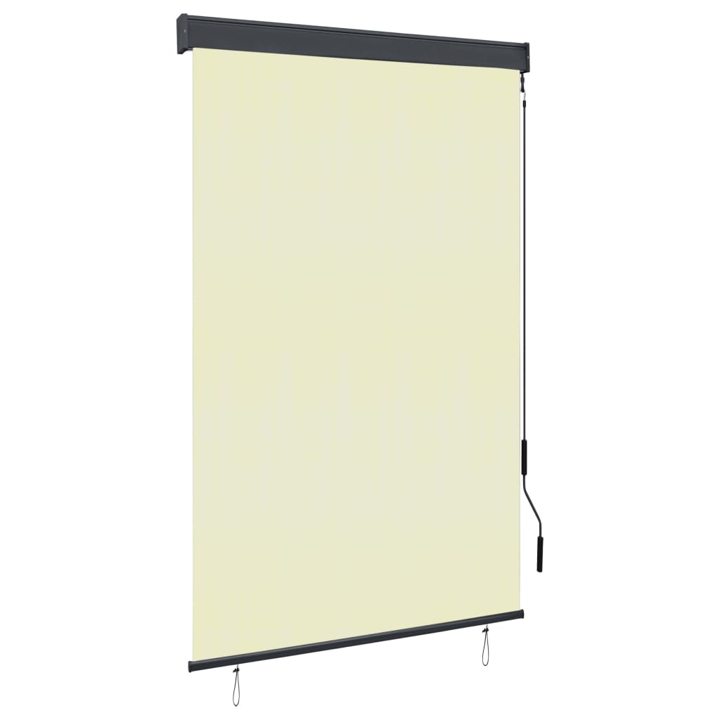 vidaXL Vonkajšia zatemňovacia roleta 120x250 cm krémová