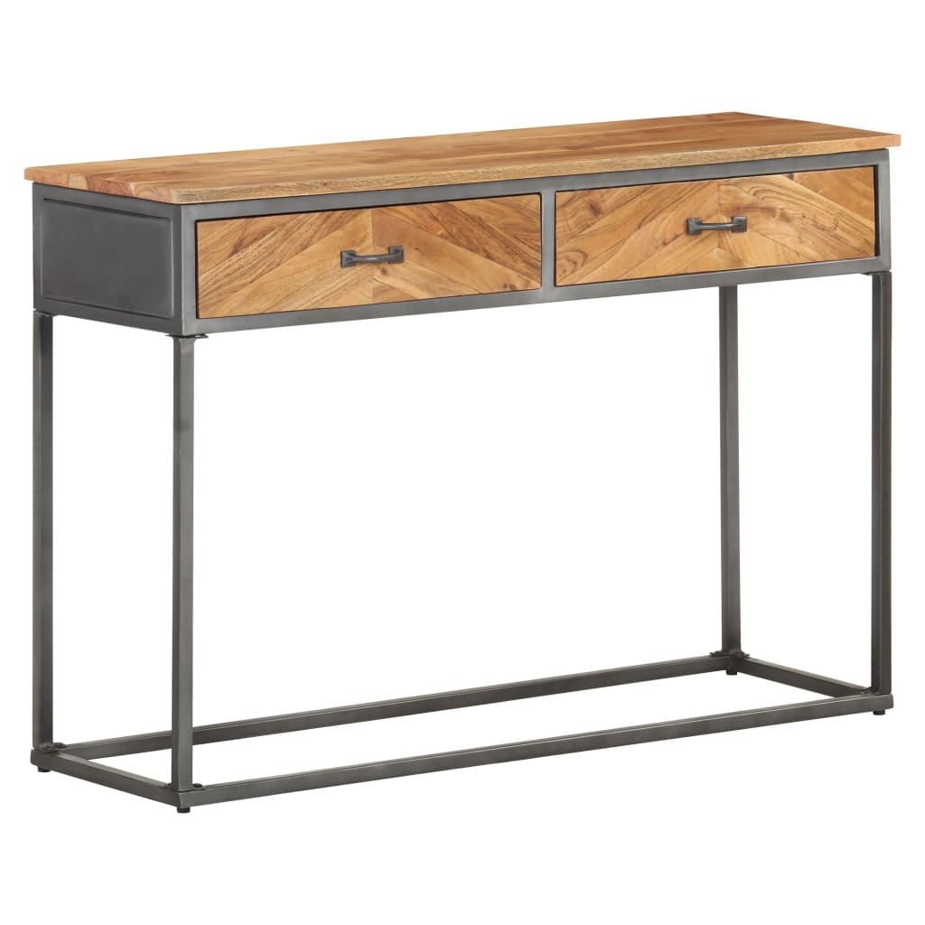 vidaXL Konzolový stolík 110x35x75 cm akáciový masív