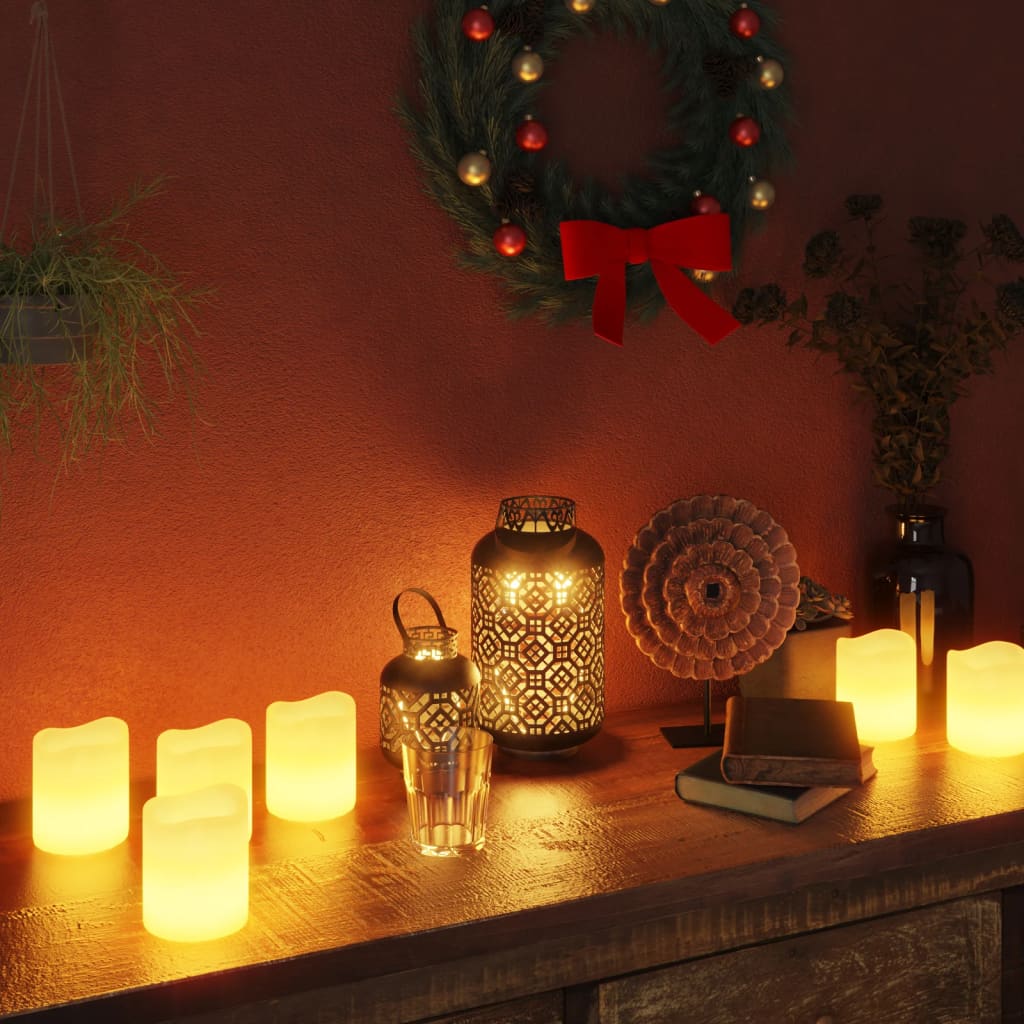 vidaXL Elektrické LED sviečky 24 ks, teplá biela