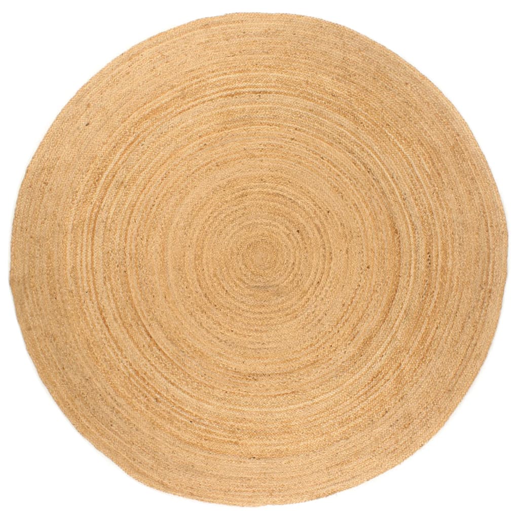 vidaXL Koberček, pletený, juta 240 cm, okrúhly