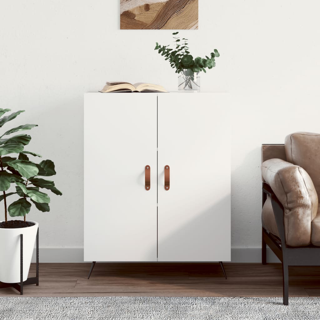 vidaXL Komoda biela 69,5x34x90 cm kompozitné drevo