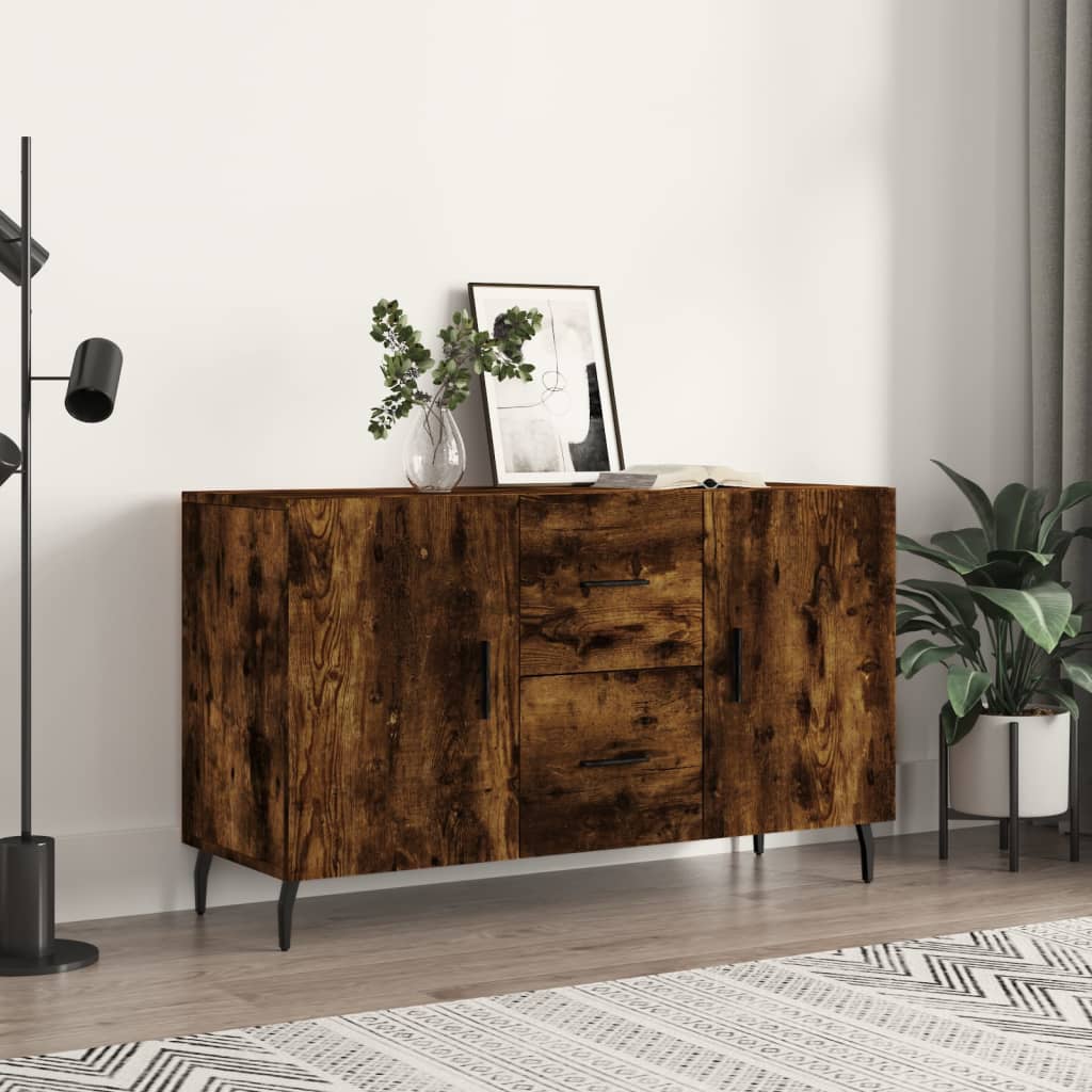 vidaXL Komoda, tmavý dub 100x36x60 cm, kompozitné drevo