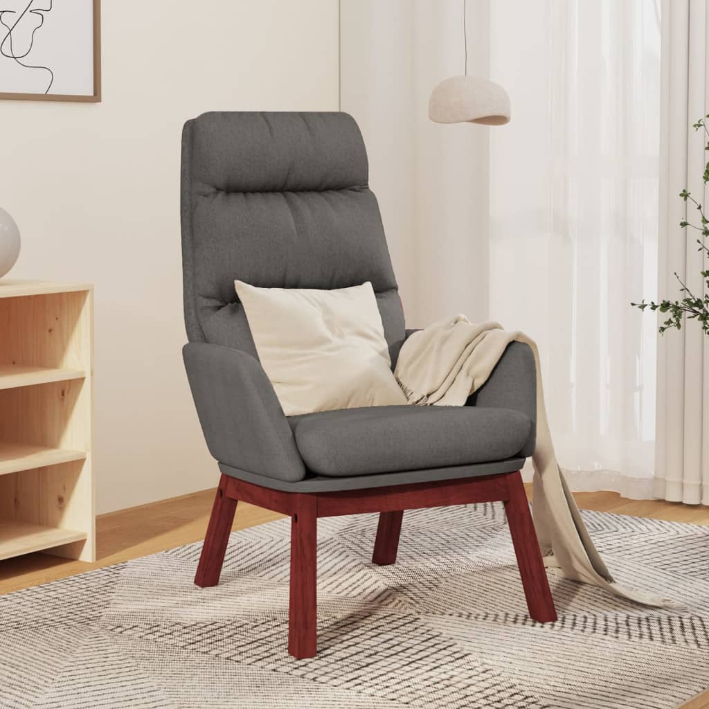 vidaXL Relaxačné kreslo bledosivé látkové