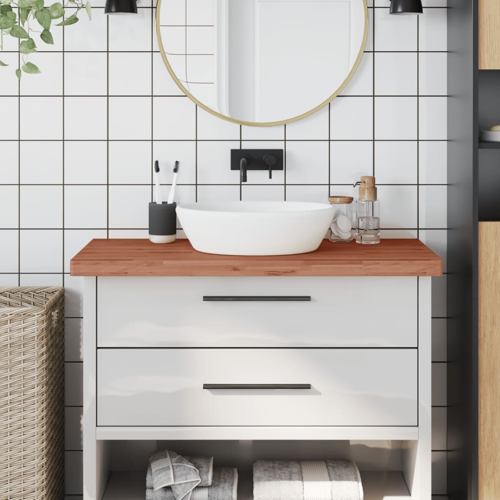 vidaXL Kúpeľňová doska 100x60x4 cm masívny buk