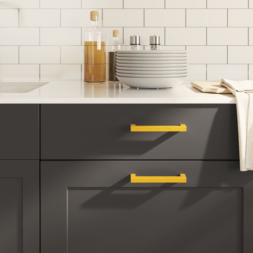 vidaXL Rukoväte na skrinku 20 ks zlaté 128 mm nehrdzavejúca oceľ