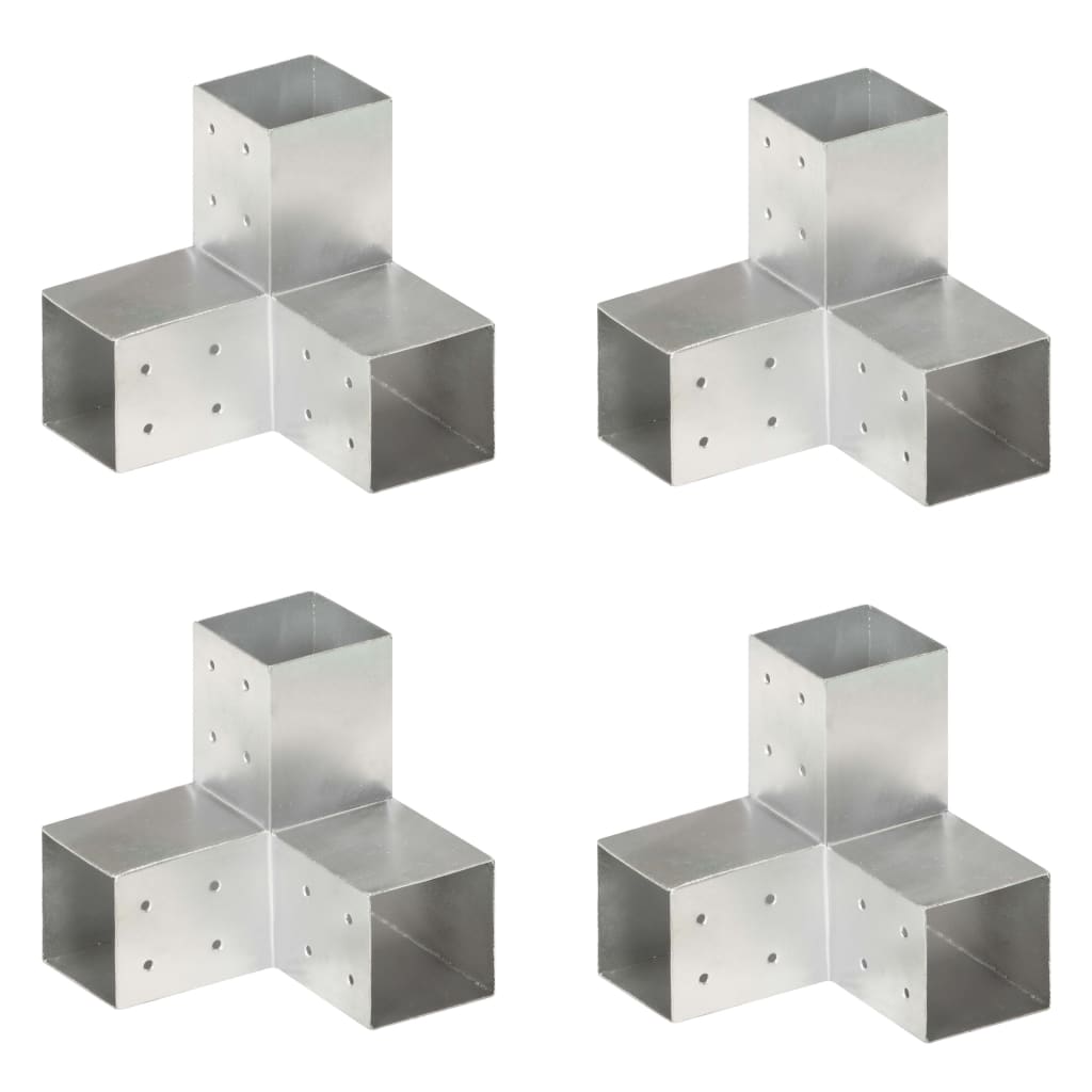 vidaXL Trámové spojky 4 ks v tvare Y 81x81 mm pozinkovaný kov
