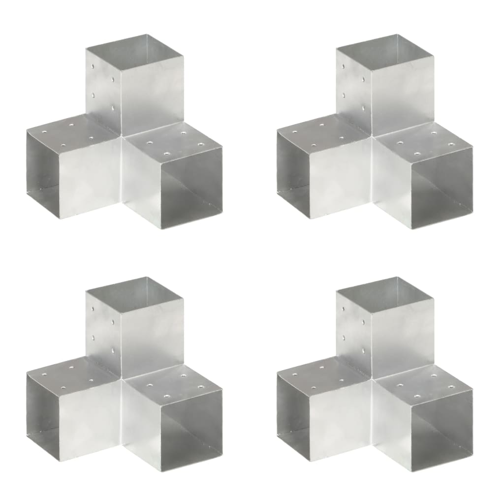 vidaXL Trámové spojky 4 ks v tvare Y 101x101 mm pozinkovaný kov