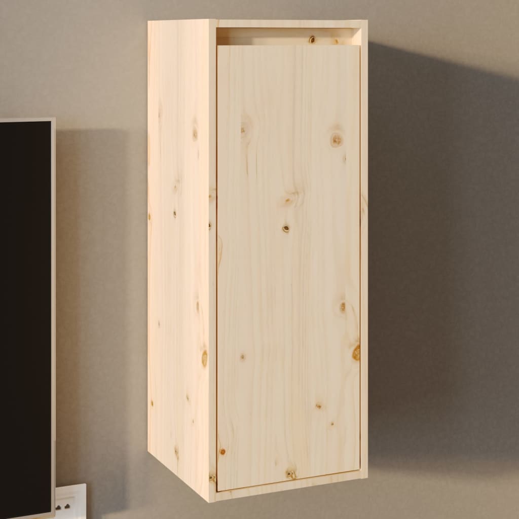 vidaXL Nástenná skriňa 30x30x80 cm masívna borovica