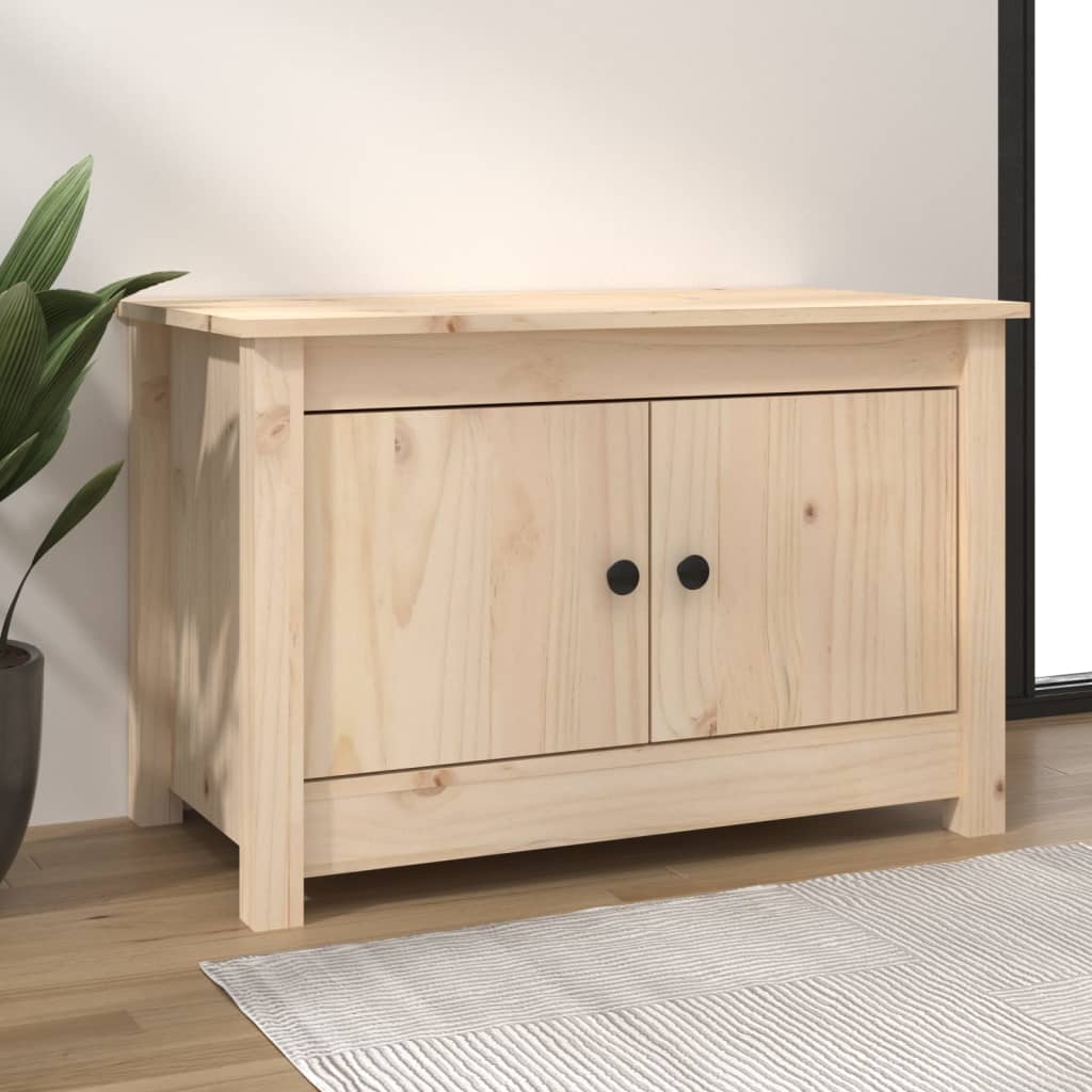 vidaXL Skrinka na topánky 70x38x45,5 cm masívna borovica