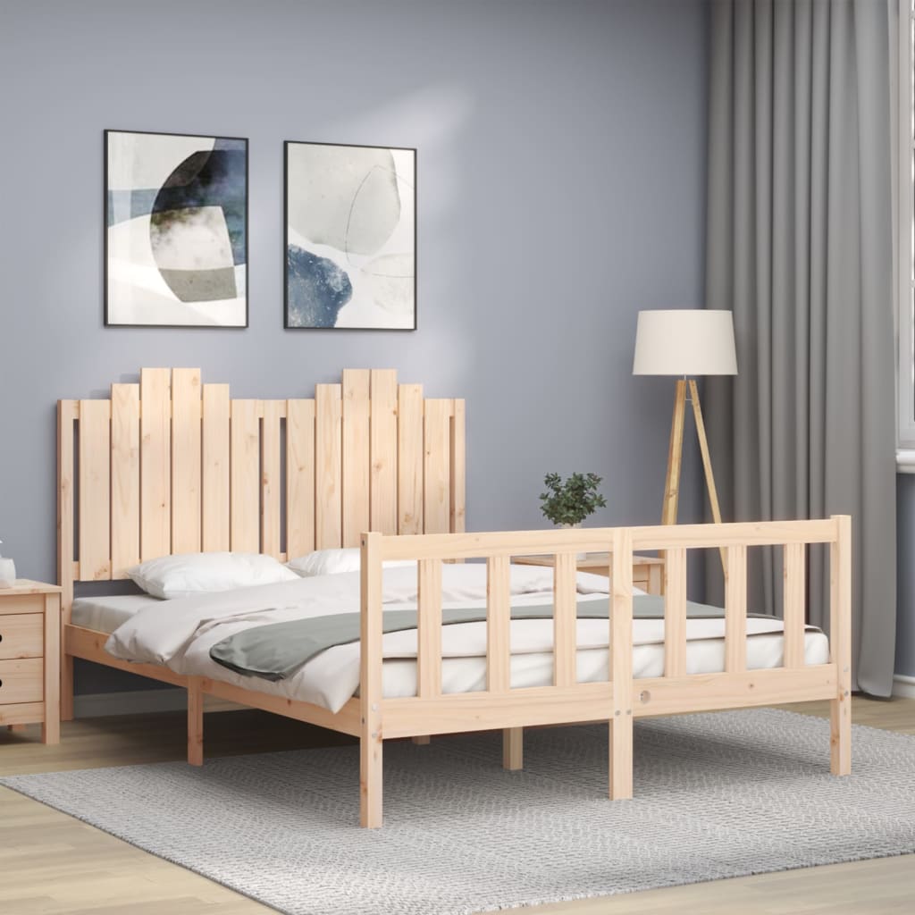 vidaXL Posteľ bez matraca 140x200 cm masívna borovica