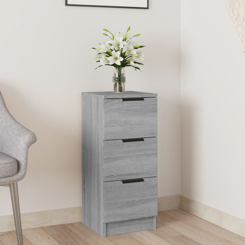 vidaXL Komoda sivý dub sonoma 30x30x70 cm spracované drevo