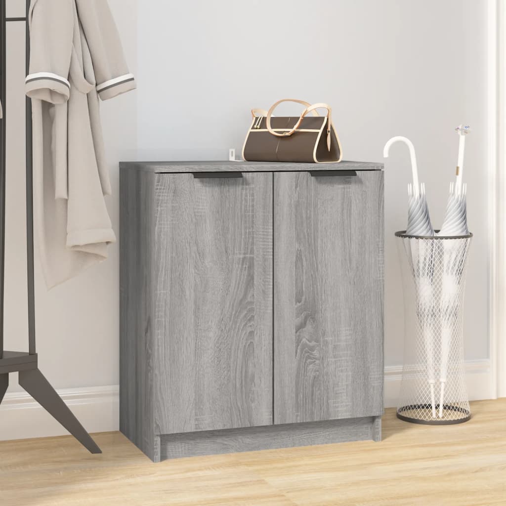 vidaXL Botník sivý dub sonoma 59x35x70 cm spracované drevo