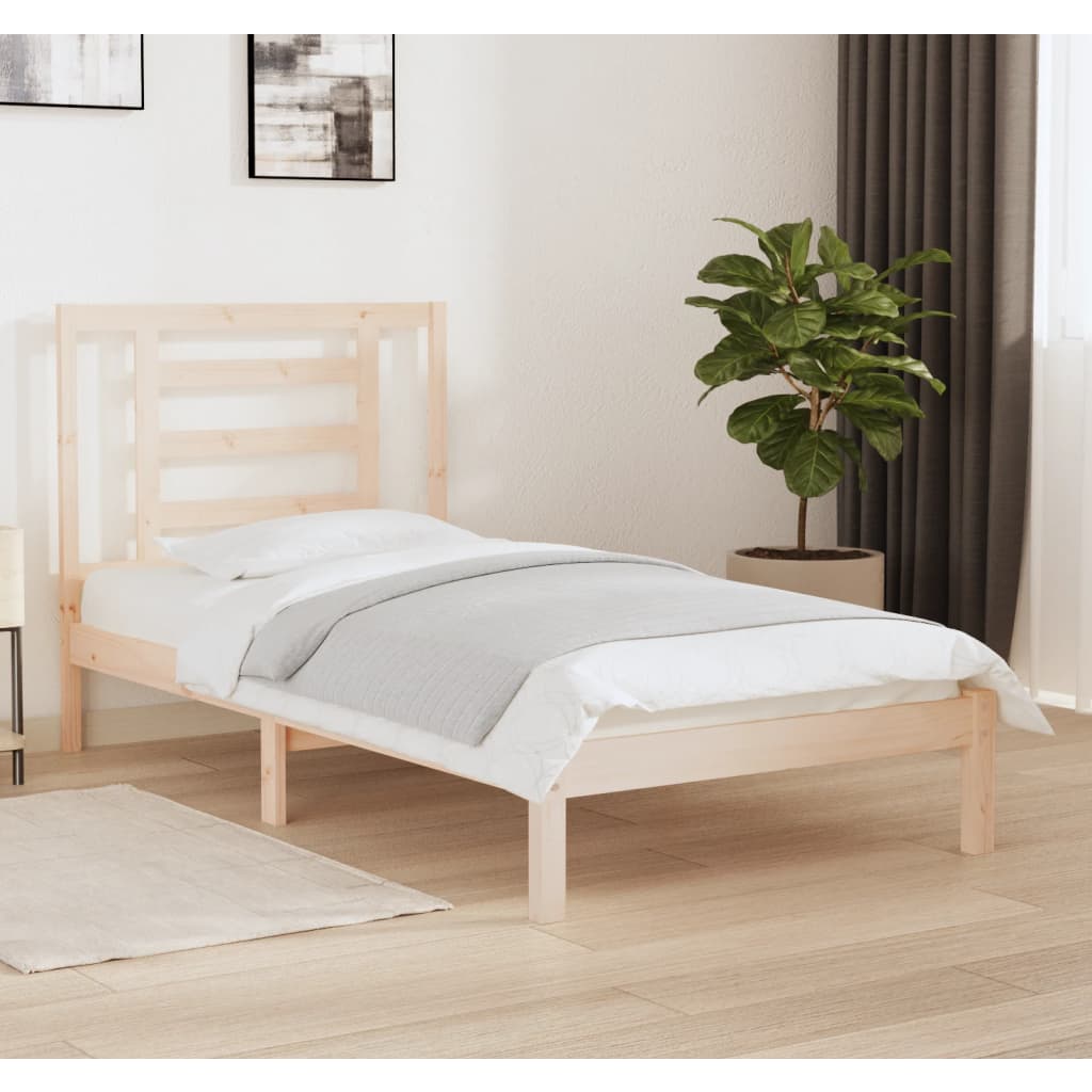 vidaXL Posteľ bez matraca 90x190 cm masívna borovica