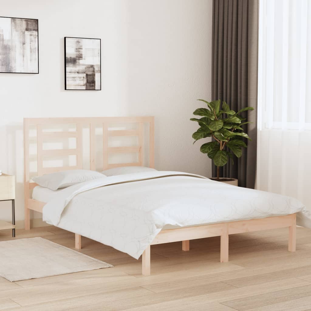 vidaXL Posteľ bez matraca 140x190 cm borovicový masív