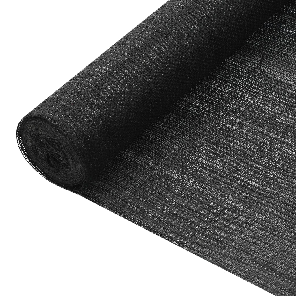 vidaXL Tieniaca sieť čierna 3,6x50 m HDPE 75 g/m²