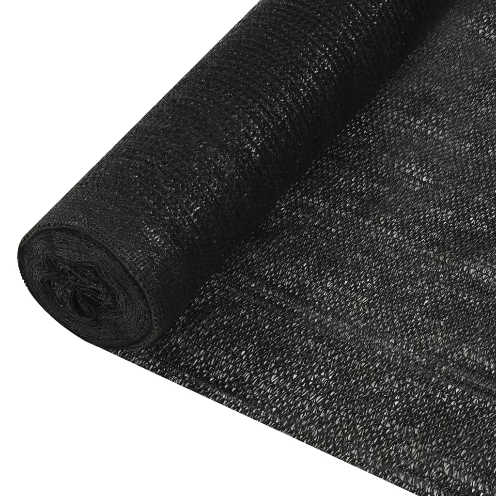 vidaXL Tieniaca sieť čierna 1,5x50 m HDPE 150 g/m²