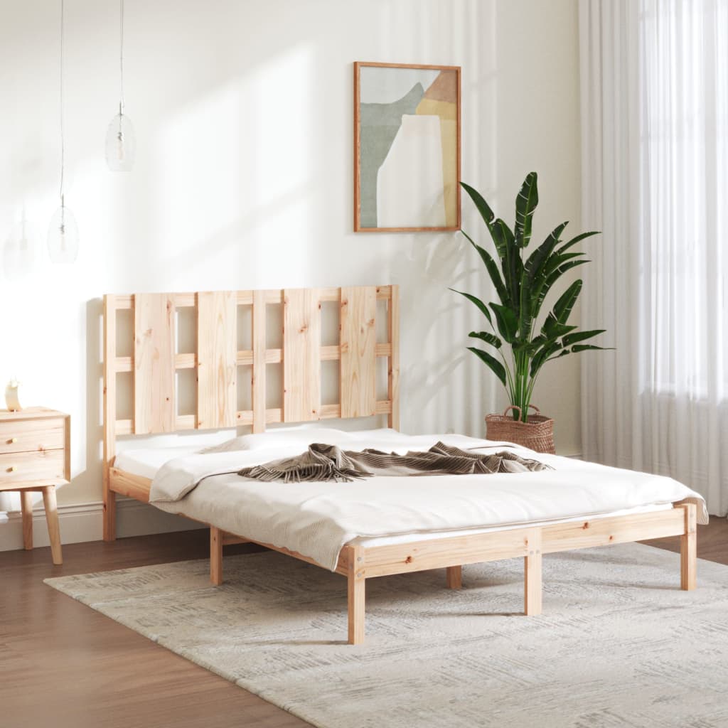 vidaXL Posteľ bez matraca 140x190 cm borovicový masív