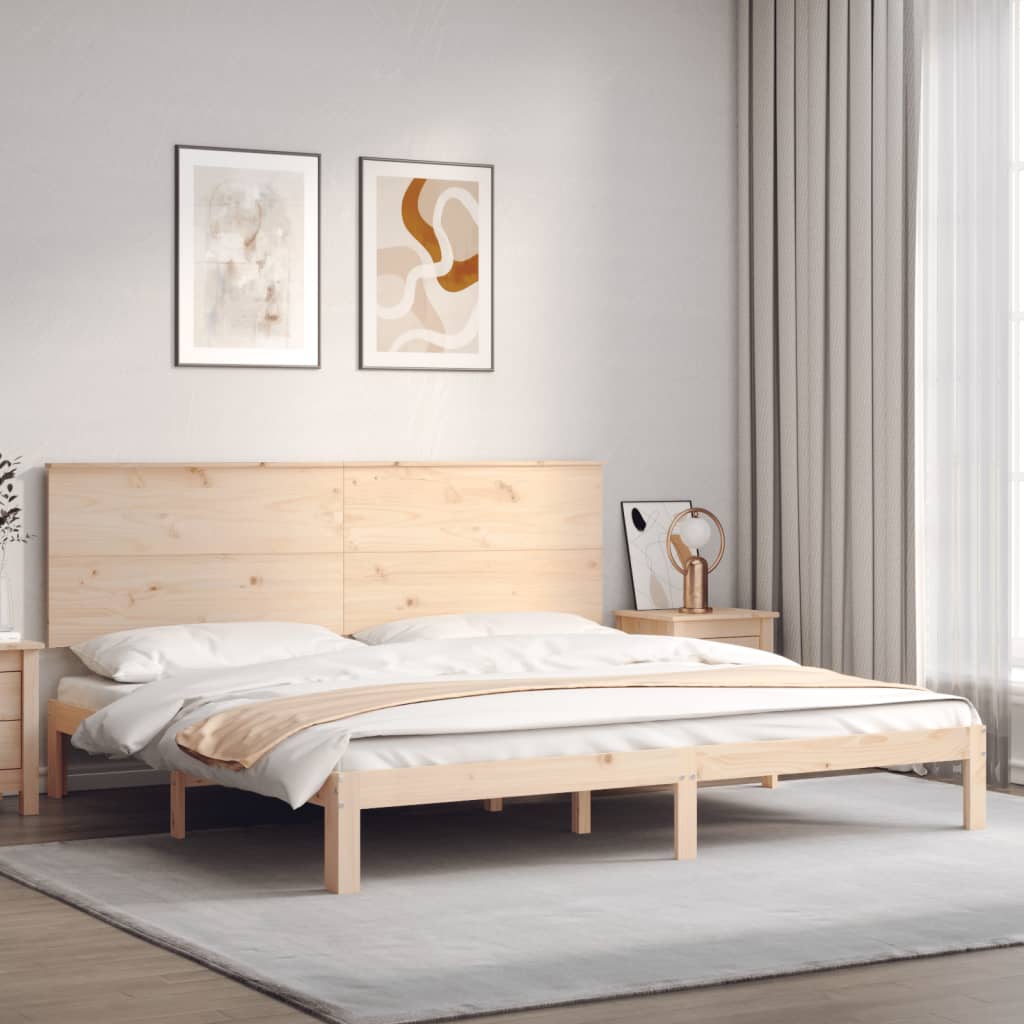 vidaXL Posteľ bez matraca 200x200 cm masívna borovica