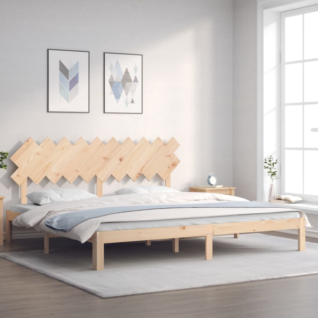 vidaXL Posteľ bez matraca 200x200 cm masívna borovica
