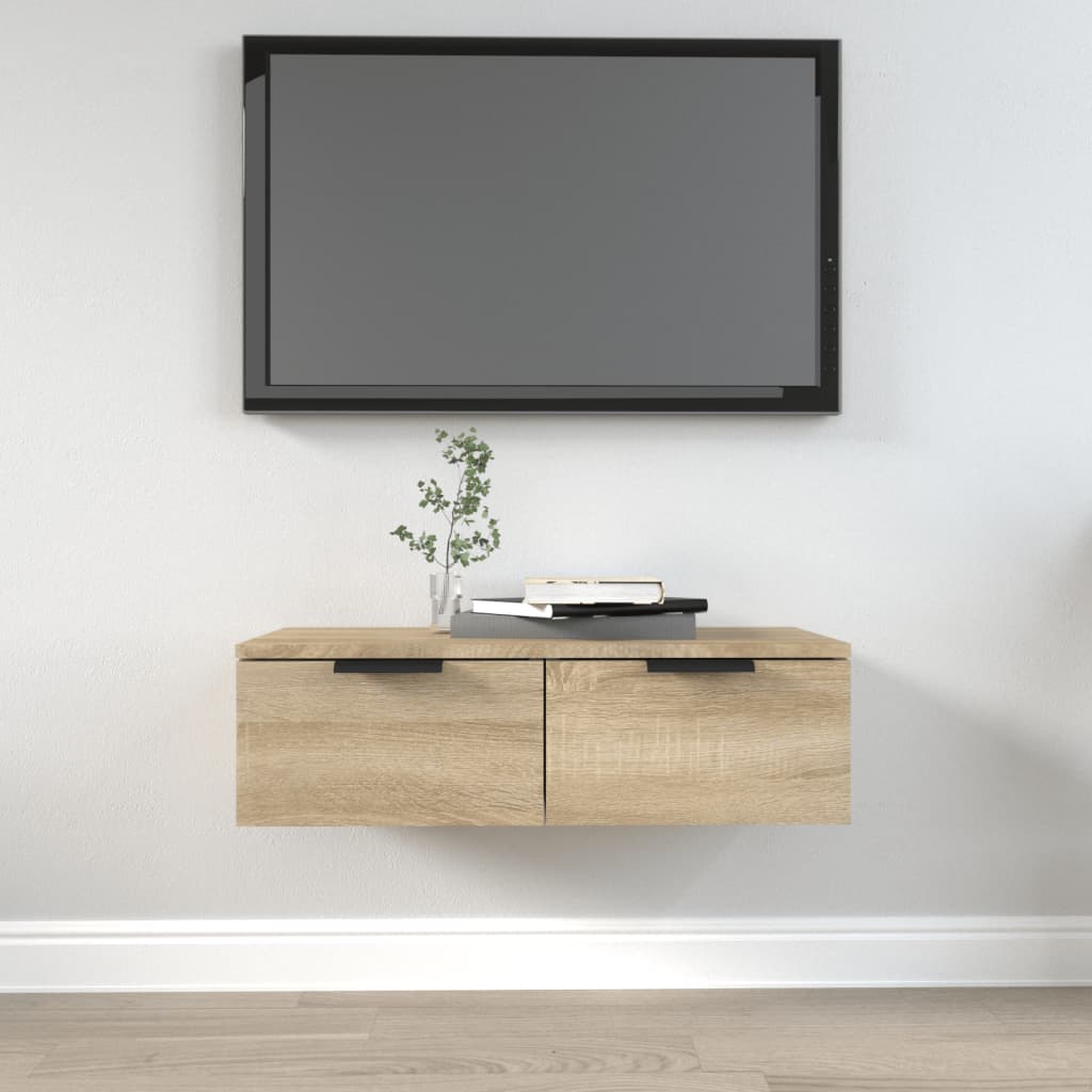 vidaXL Nástenná skrinka farba dubu sonoma 68x30x20 cm spracované drevo