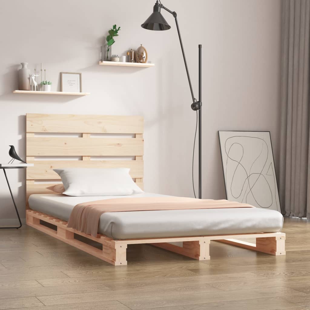 vidaXL Posteľ bez matraca 75x190 cm masívna borovica