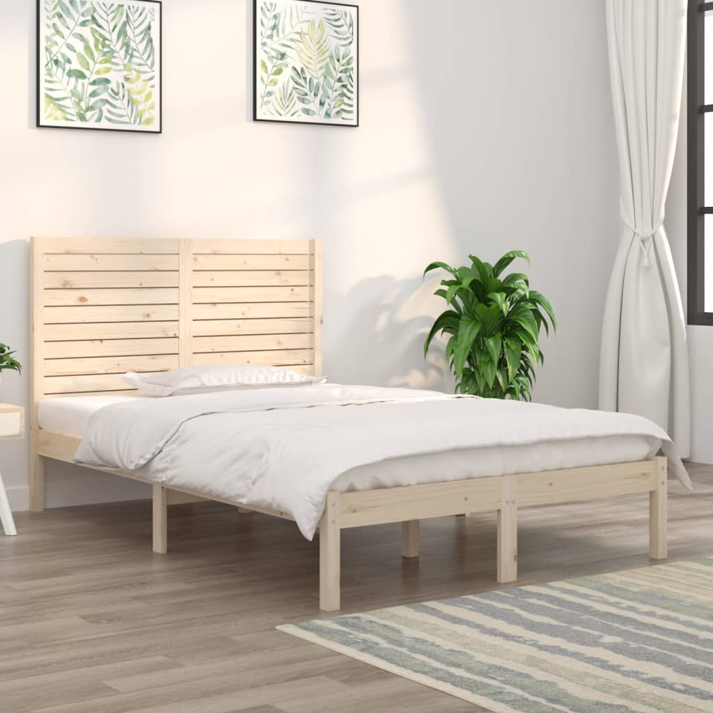vidaXL Posteľný rám borovicový masív 140x190 cm