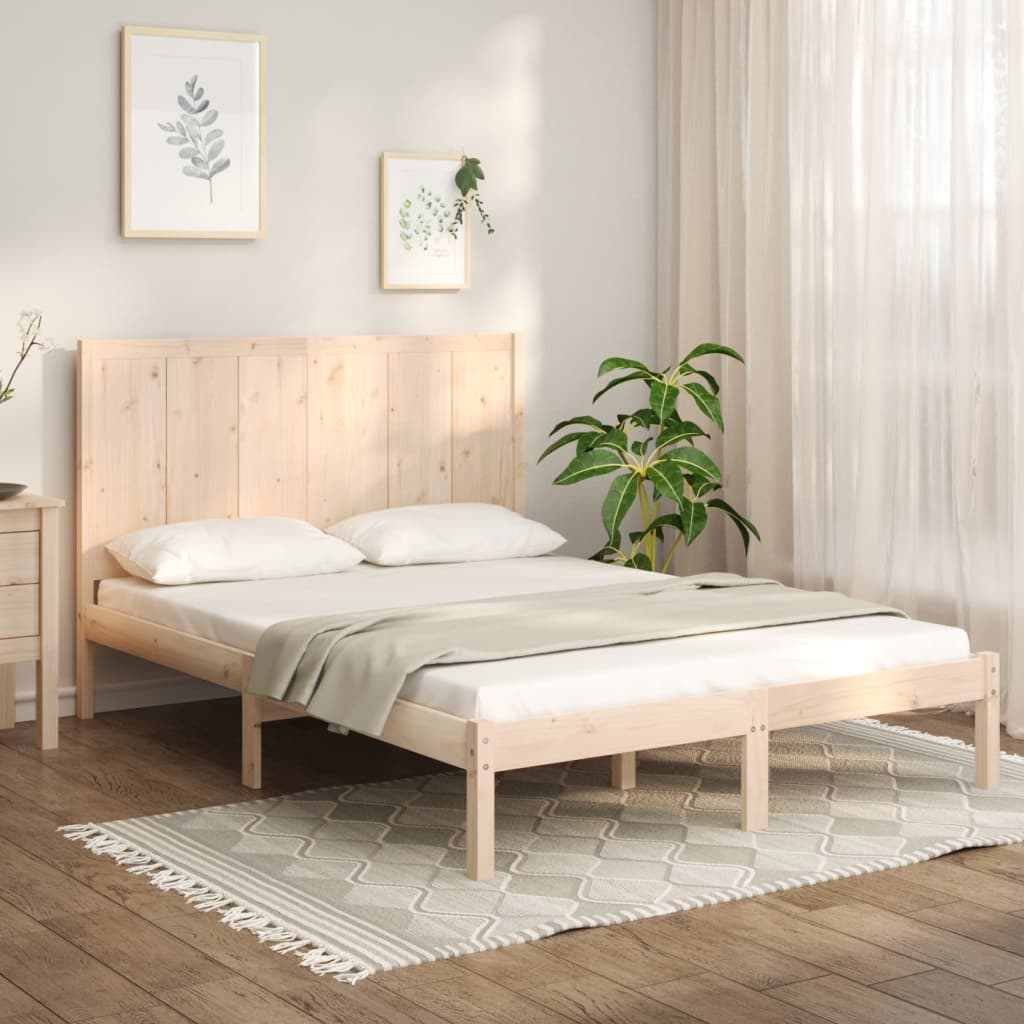vidaXL Posteľ bez matraca 140x190 cm borovicový masív