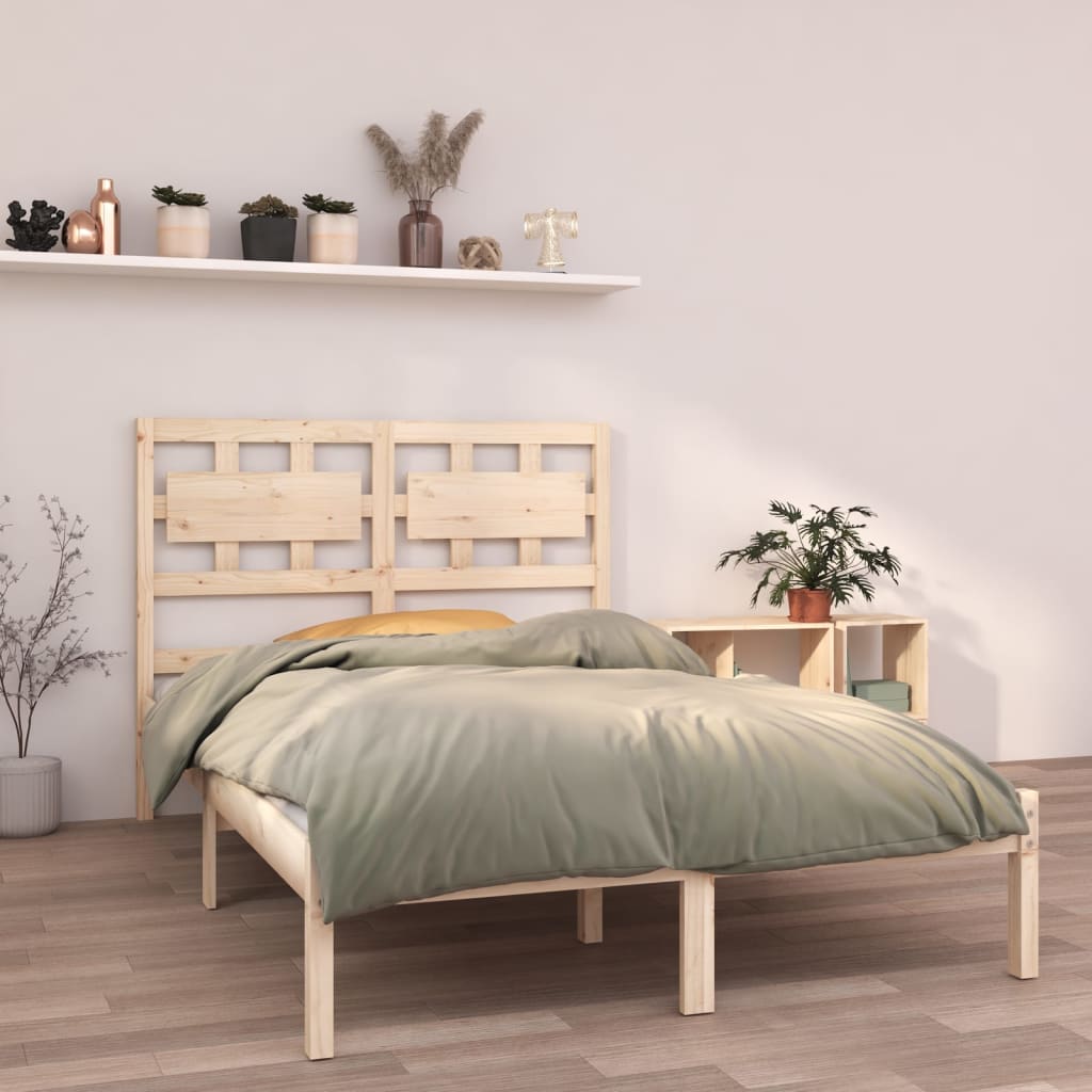 vidaXL Posteľný rám, drevený masív 135x190 cm, dvojlôžko