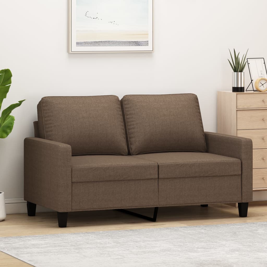 vidaXL 2-miestna pohovka hnedá 120 cm látka