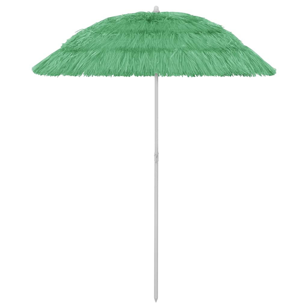 vidaXL Plážový slnečník Hawaii, zelený 180 cm
