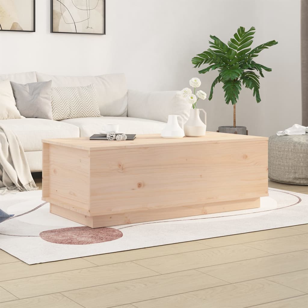 vidaXL Konferenčný stolík 100x50x35 cm borovicový masív