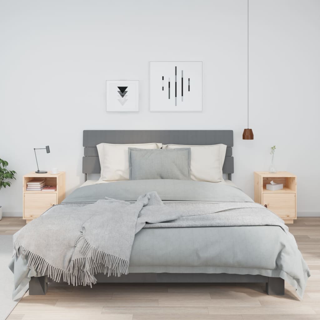 vidaXL Nočné stolíky 2 ks 40x34x55 cm masívne borovicové drevo