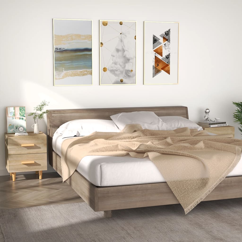 vidaXL Nočné stolíky 2 ks dub sonoma 40x35x47,5 cm