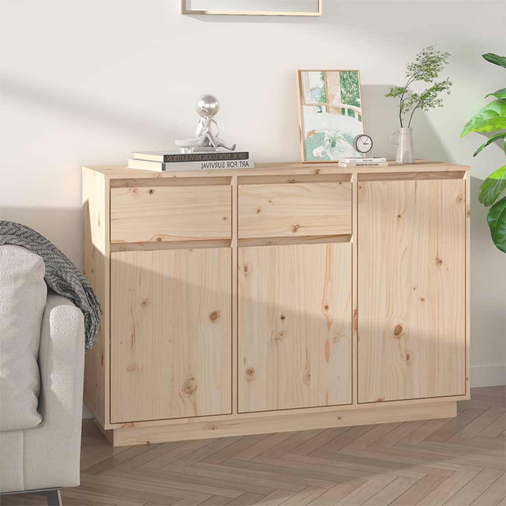 vidaXL Komoda 110x34x75 cm borovicový masív